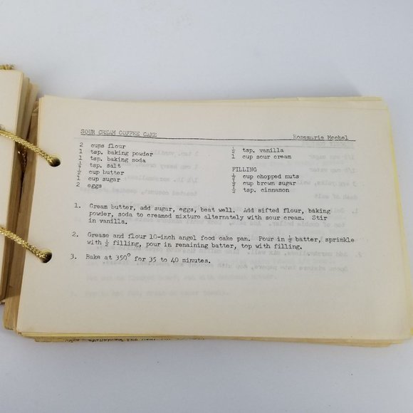 Vint Cooking Around The Square Second Time Around Recipe Cookbook Group Handmade - Picture 4 of 10